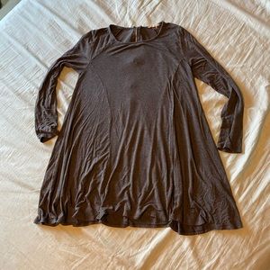 Gray Long Sleeve Dress